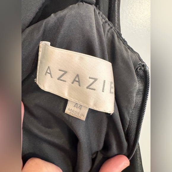 Azazie Black Maxi Dress - Picture 3 of 4